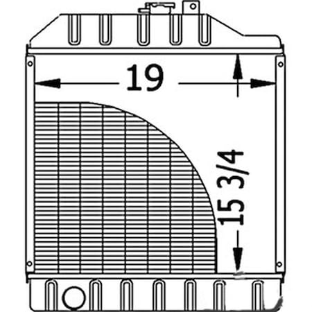 Aftermarket Radiator Fits John Deere 5320 5210 5310 5220 5310N RE70673